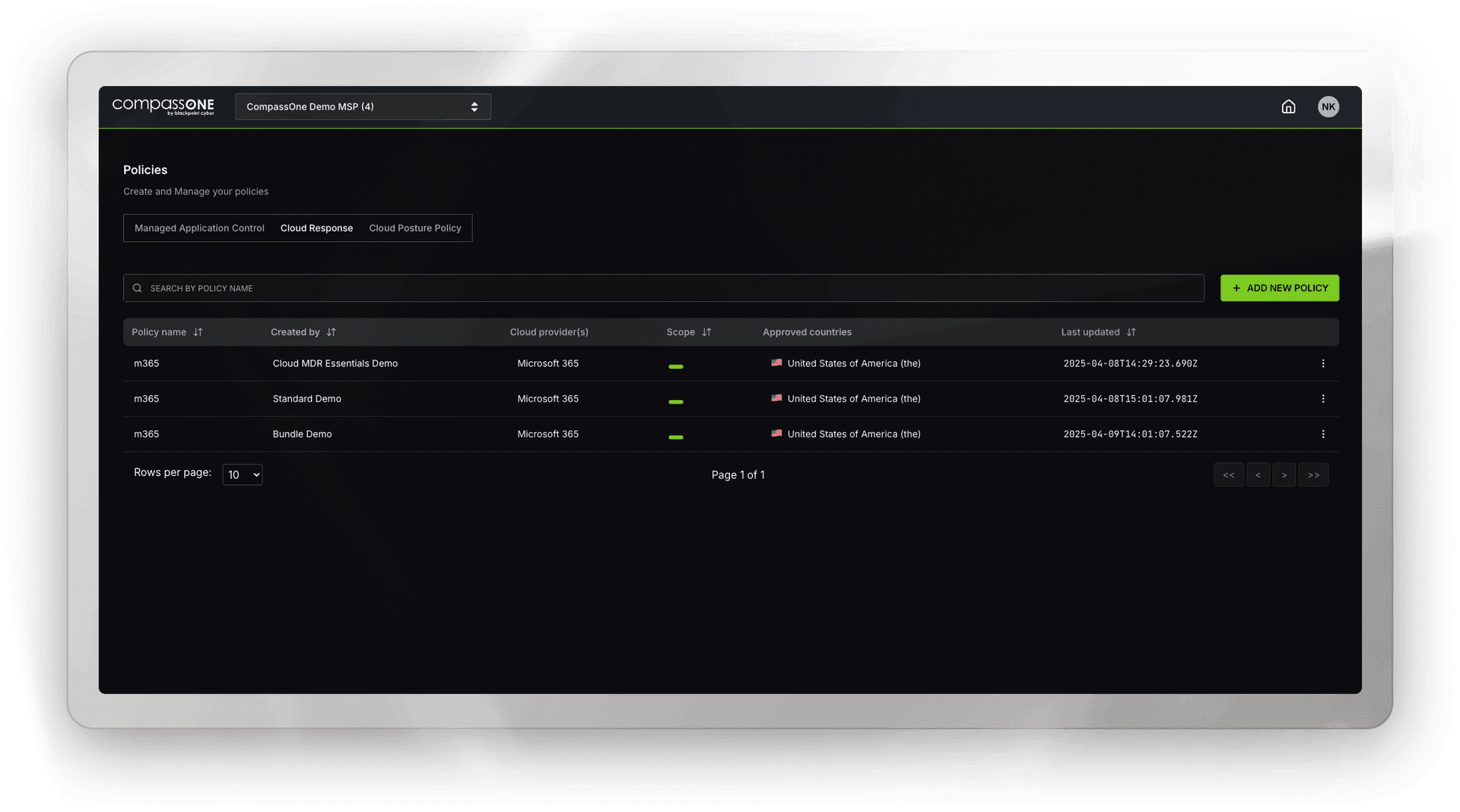 Cloud Response Dashboard